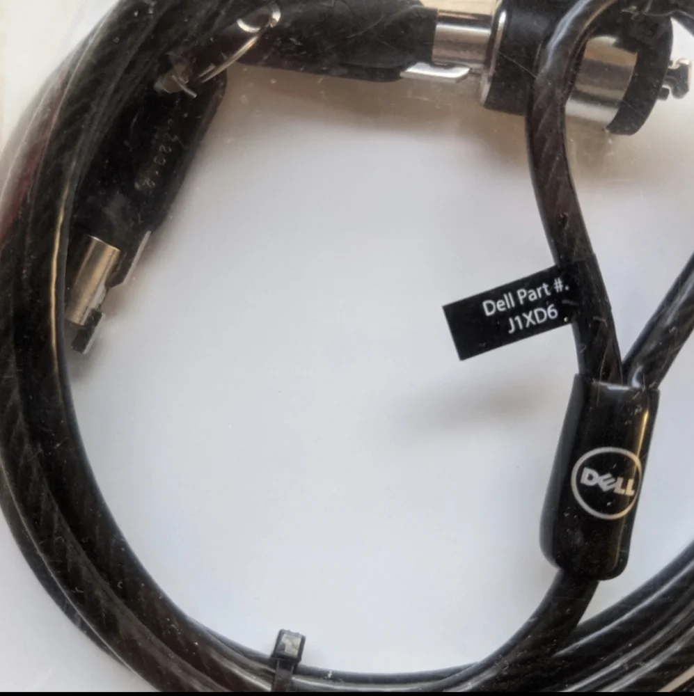 Dell keyed laptop cable lock six feet